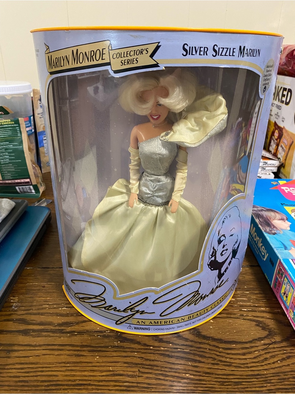 'Silver Sizzle Marilyn' Doll - Silver and Cream